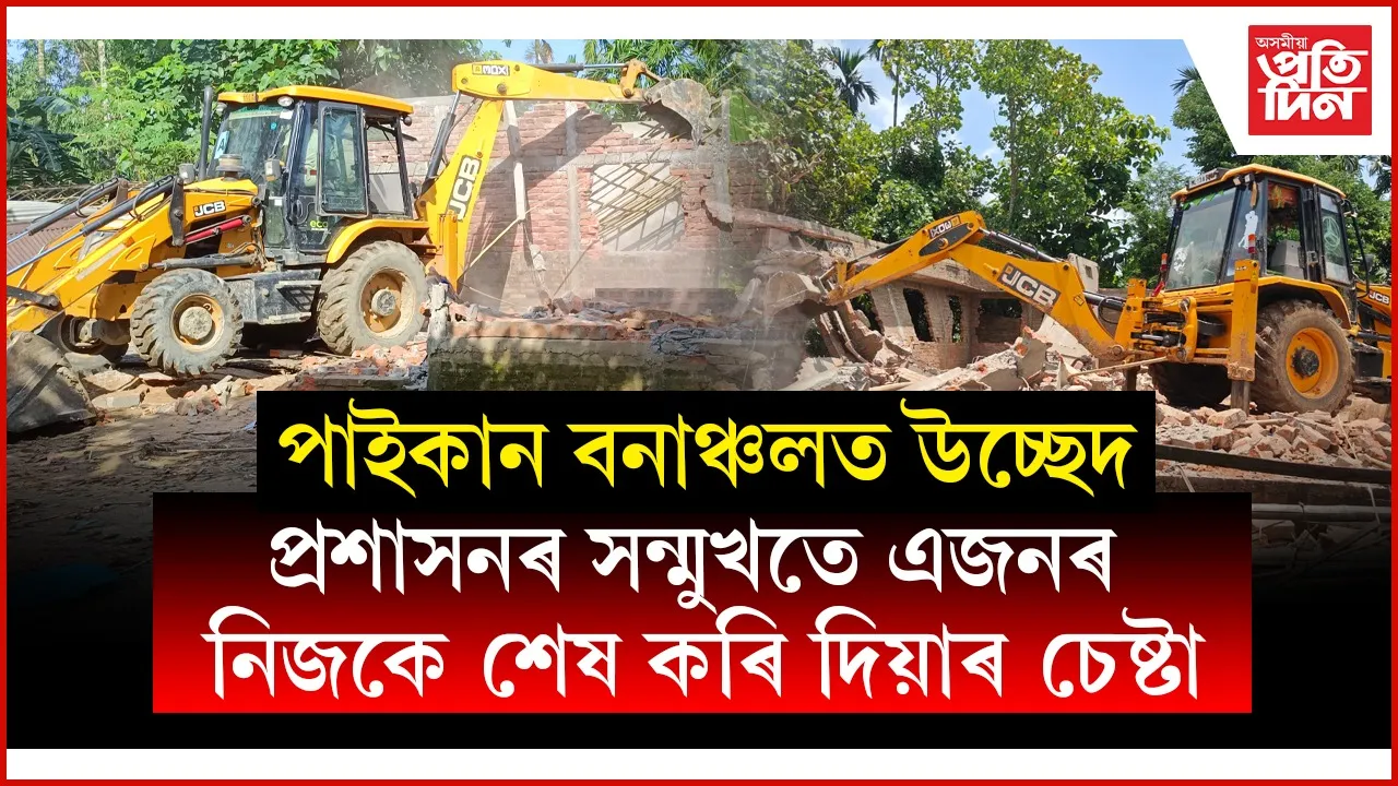 পাইকান সংৰক্ষিত বনাঞ্চলৰ ১০৩৮ বিঘা ভূমিত উচ্ছেদঃ হাতী-মানুহৰ সংঘাত দূৰ কৰিবলৈ ৰোপণ কৰিব গছ