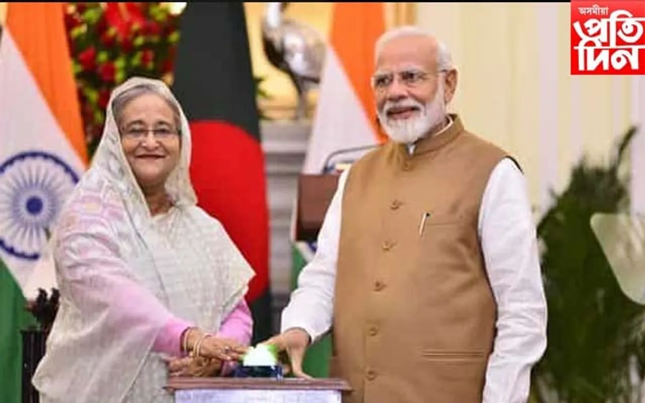 ভাৰতত উপস্থিত বাংলাদেশৰ প্ৰধানমন্ত্ৰী শ্বেখ হাচিনা; ৭ টাকৈ চুক্তি হোৱাৰ সম্ভাৱণা…
