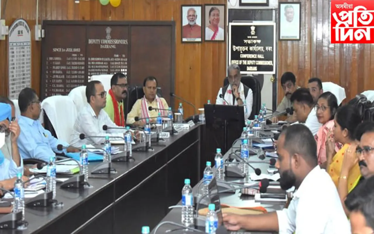 কেন্দ্ৰীয় ৰাজ্যিক মন্ত্ৰী কৃষ্ণ পাল গুৰজাৰৰ  দৰং আকাংক্ষিত জিলা প্ৰকল্পৰ পৰ্যালোচনা...

