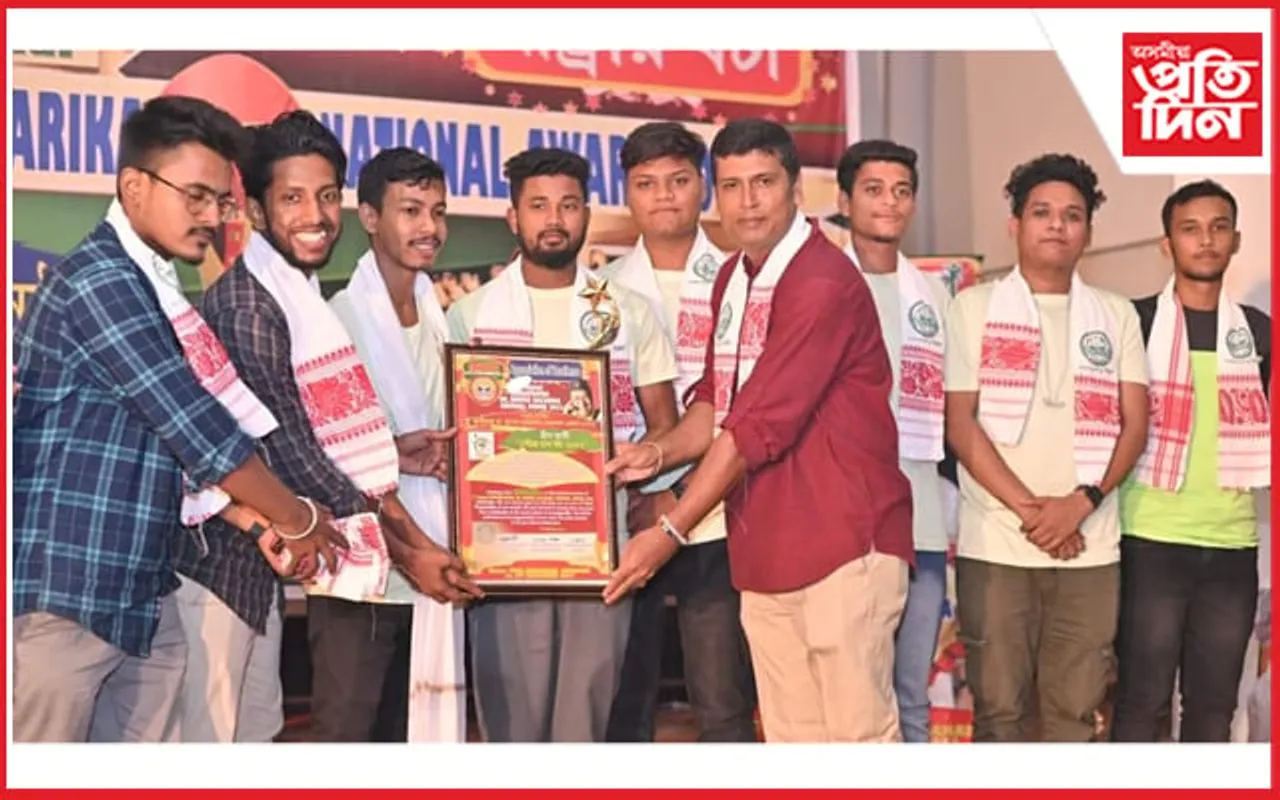 স্বেচ্ছাসেৱী সংস্থা গ্ৰীণ আৰ্মীলৈ "সেউজপ্ৰাণ" বঁটা..