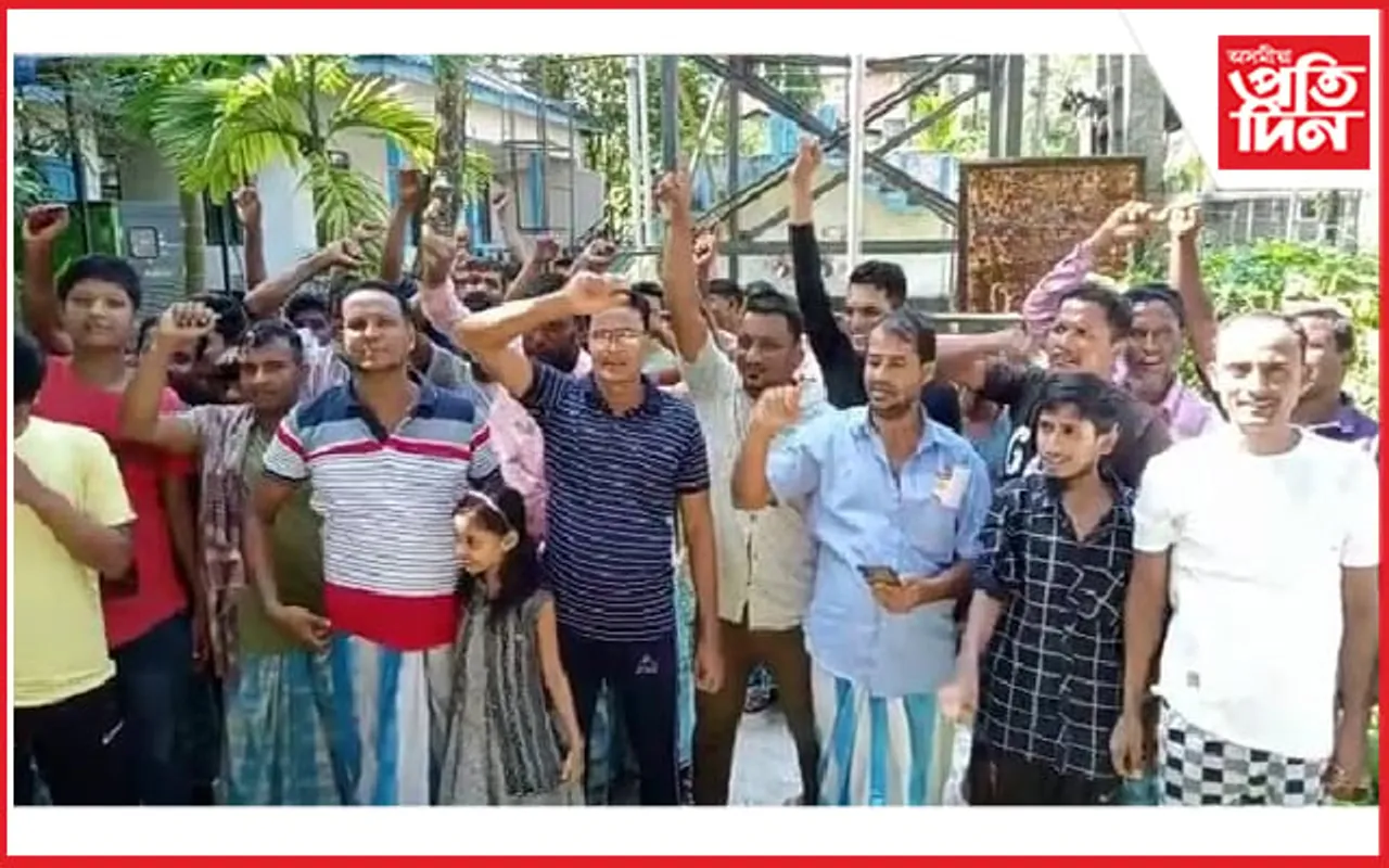  হাতীপুখুৰীত বিশুদ্ধ খোৱা পানীৰ বাবে  ৰাইজৰ উত্তাল প্ৰতিবাদ