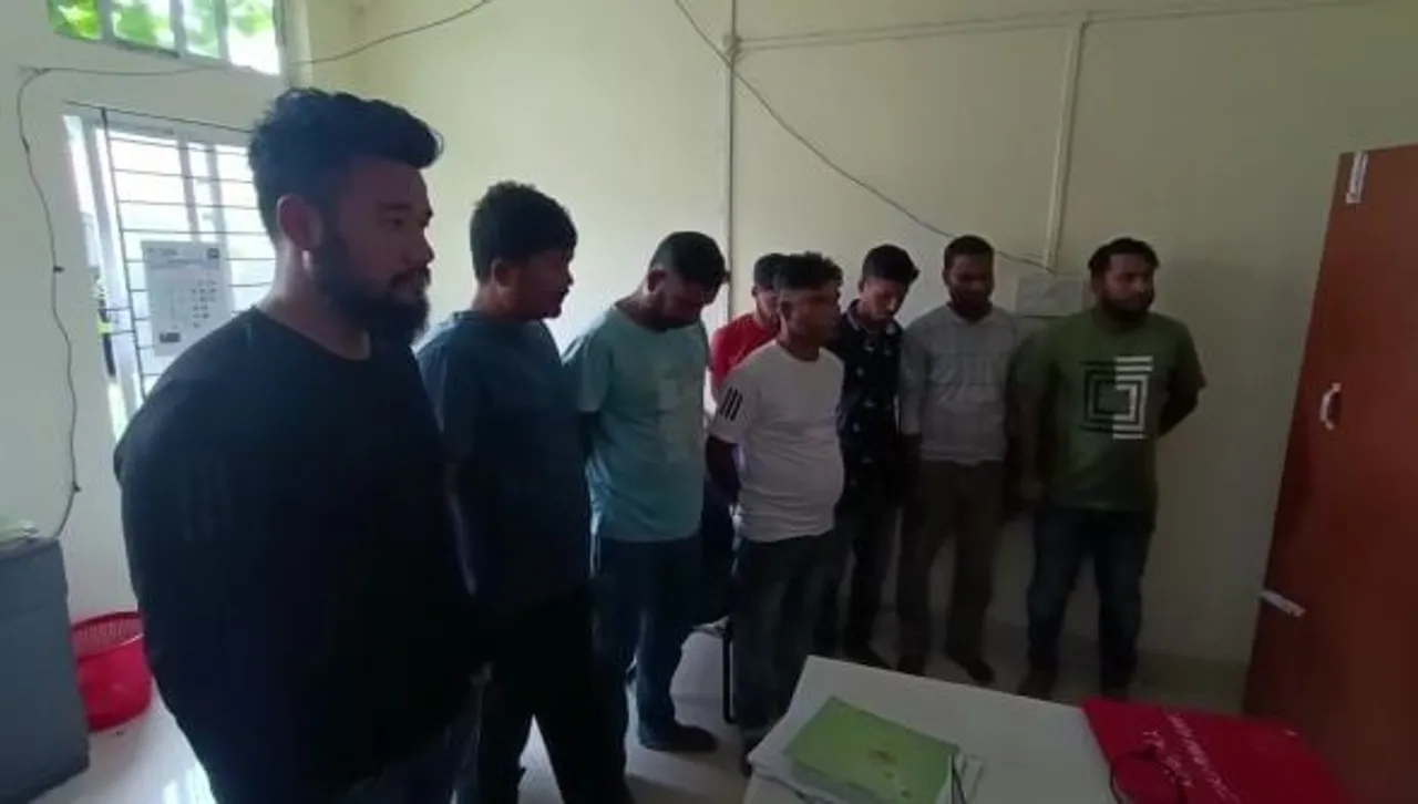 শ্ৰীৰামপুৰত অবৈধ ধন সংগ্ৰহঃ আৰক্ষীৰ জালত ৯ জন... 