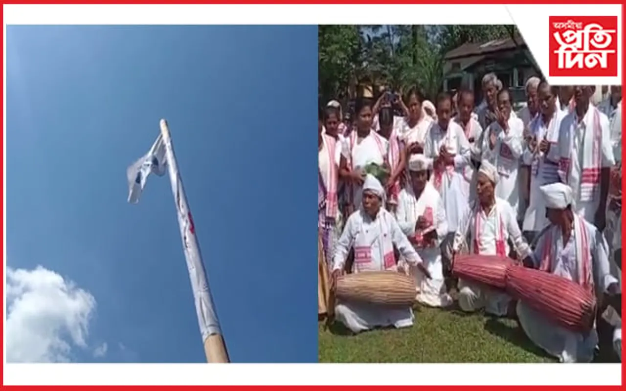 চৰাইদেউত শ্ৰীমন্ত শংকৰদেৱ সংঘৰ শিশু-যুৱ-আই মাতৃ সমাৰোহৰ লাইখুঁটা স্থাপন...