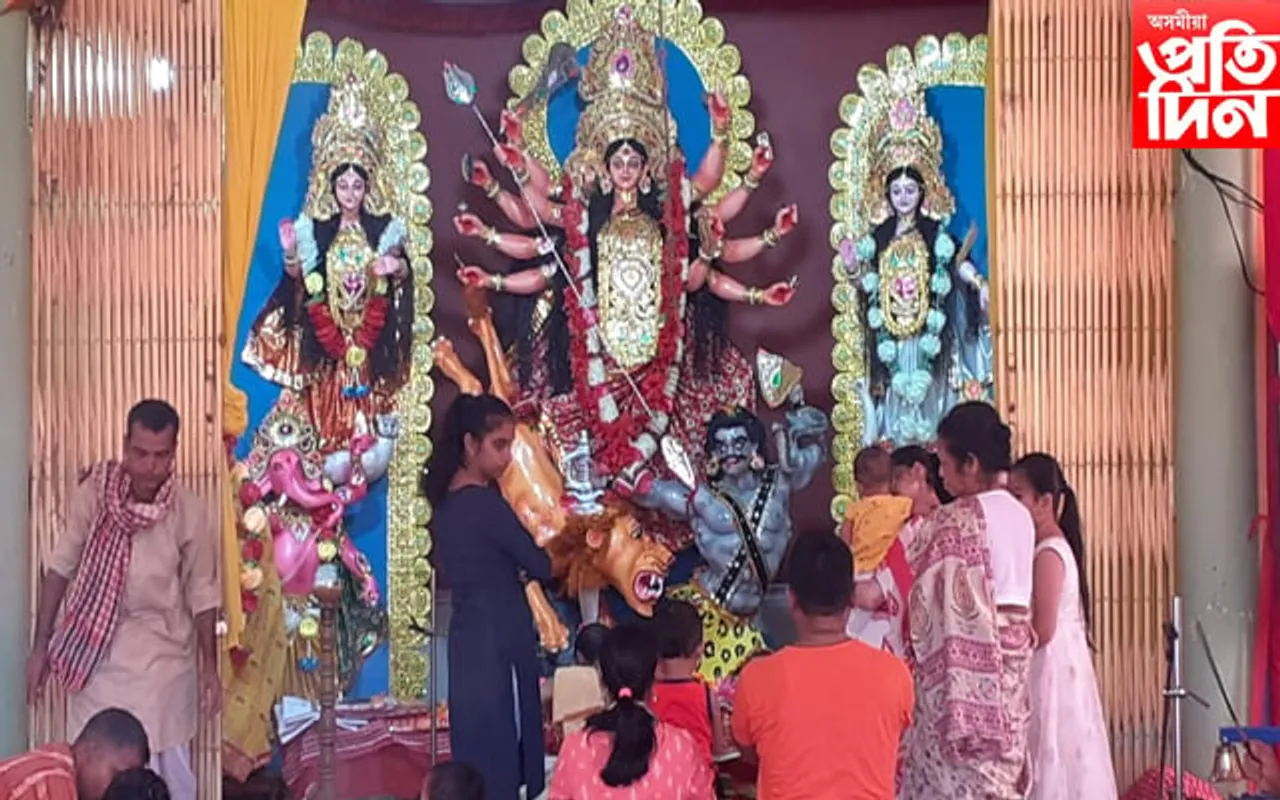 জোনাইত বিভিন্ন ঠাইত শাৰদীয় দুৰ্গোৎসৱৰ আয়োজন 