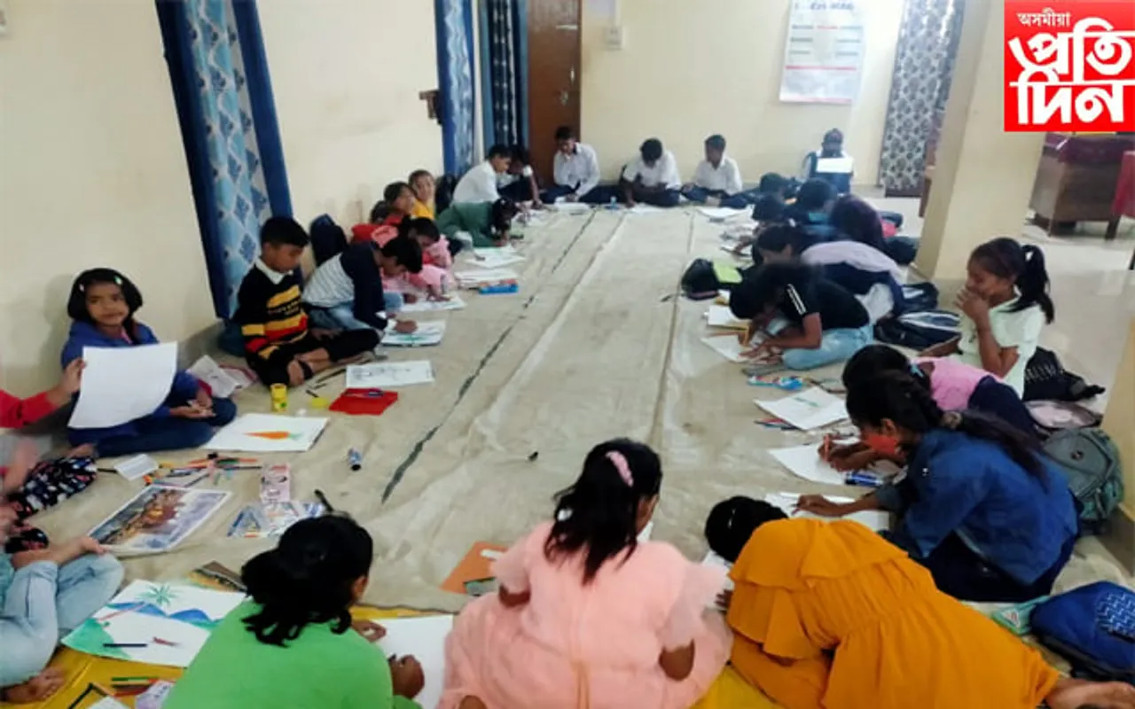 উৰিয়ামঘাট আৰক্ষী থানাত চিত্ৰাংকন প্ৰতিযোগিতা সম্পন্ন...