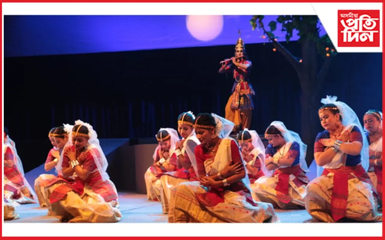 কলাক্ষেত্ৰত  শ্ৰীকৃষ্ণৰ ৰাসলীলা  'ৰাস মধুৰম' মঞ্চায়ন...