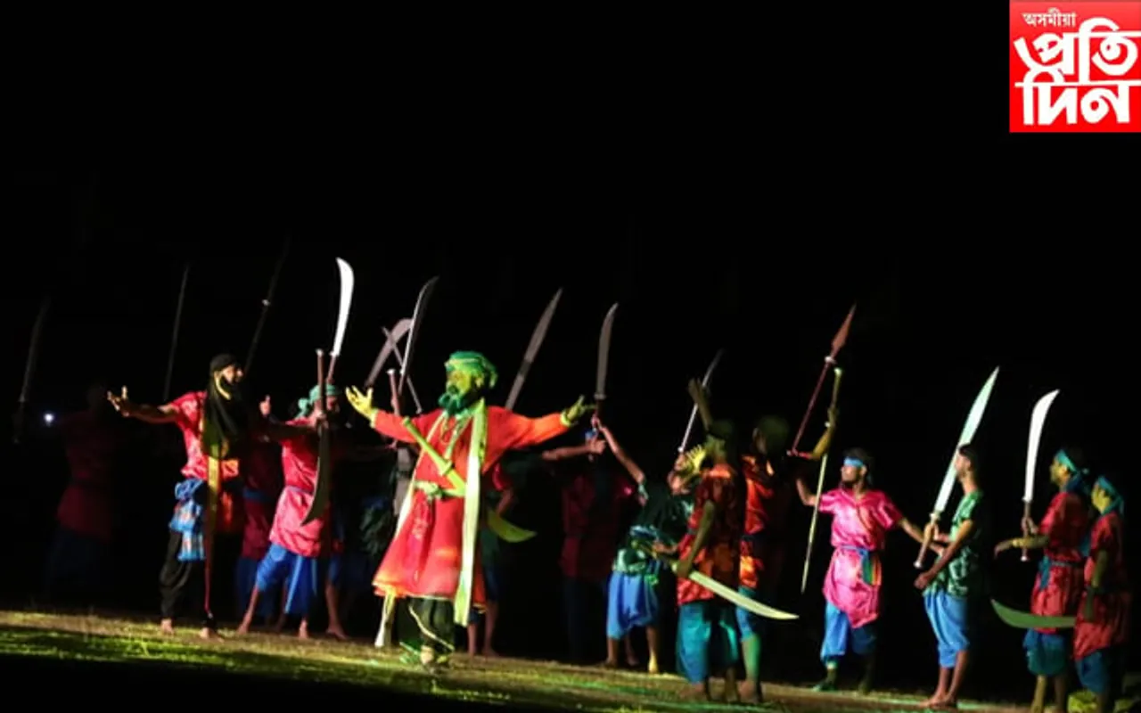 হজৰাপুখুৰীপাৰত আন এক শৰাইঘাট ! ‘লাচিত - বুৰঞ্জী লিখা তৰোৱাল’ নাটে ৰচিলে আন এক ইতিহাস...