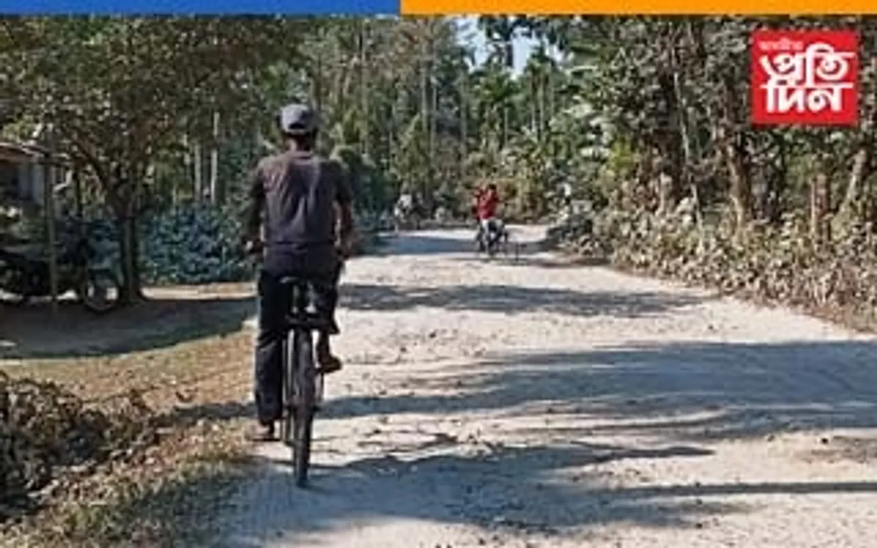পিঠাগুৰি চাৰিআলি সংযোগী পথৰ দুৰৱস্থাত অতিষ্ঠ ৰাইজ...