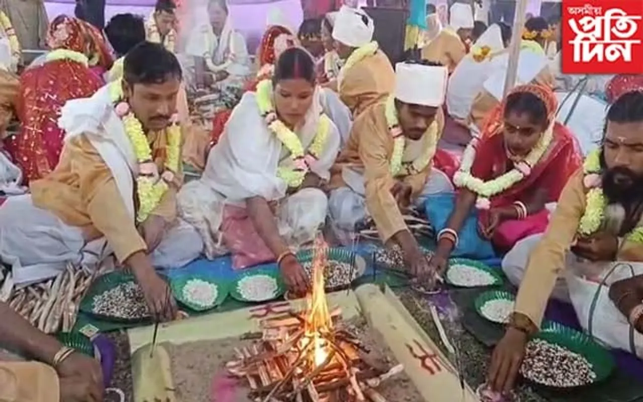 ওদালগুৰিৰ মনপুৰত ৩০০ দৰা-ক‌ইনাৰ সামূহিক বিবাহ সংস্কাৰ অনুষ্ঠান...