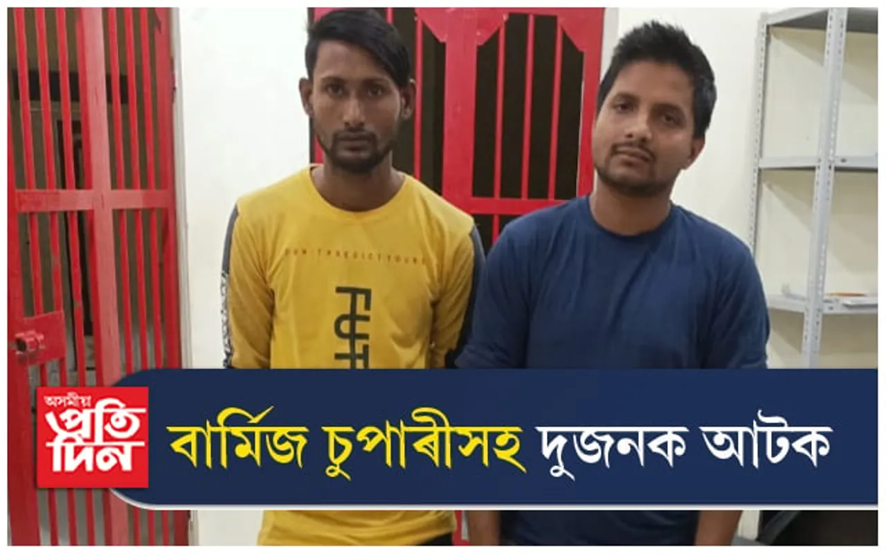 কাছাৰত এল্ট' বাহনৰ পৰা বাৰ্মিজ চুপাৰী জব্দ: দুজনক আটক...