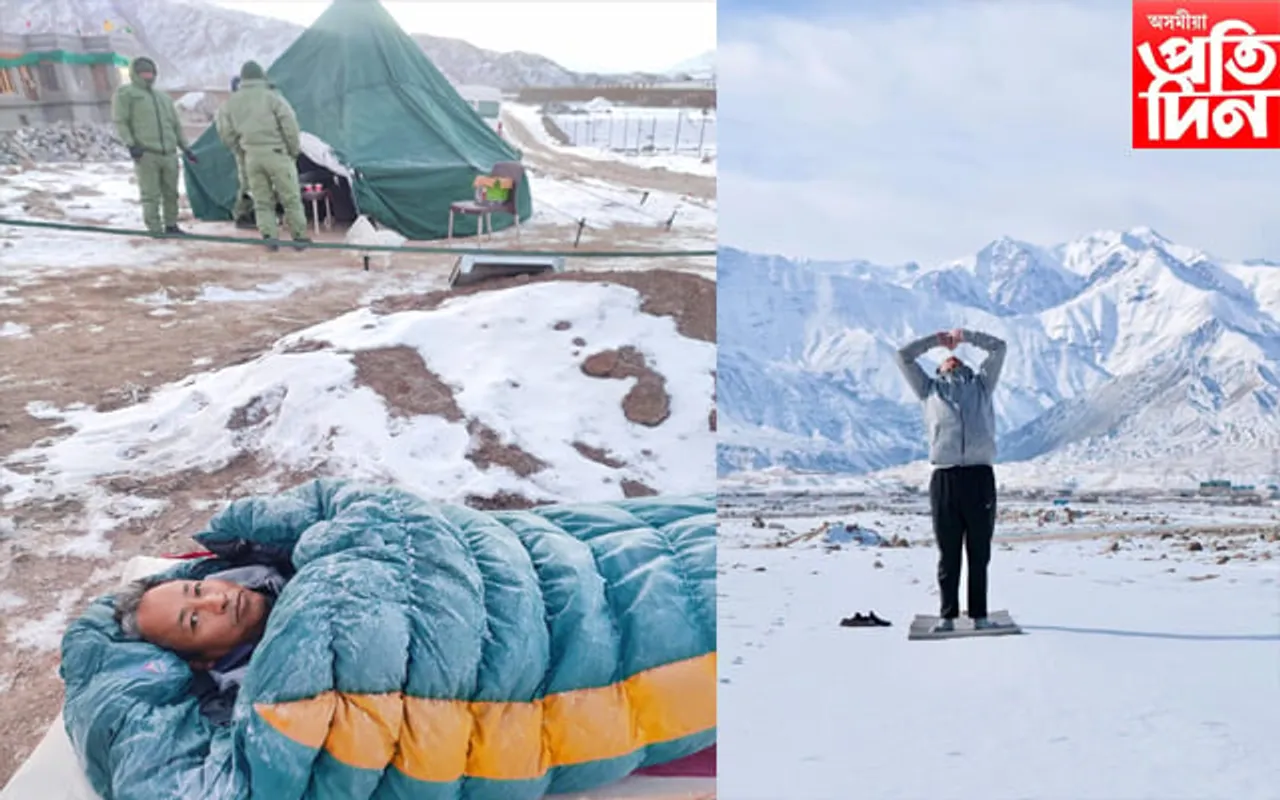 Save Ladakh: -২০ ডিগ্ৰী চেলচিয়াছত সোনম ৱাংচুকৰ ৫ দিনীয়া অনশন
