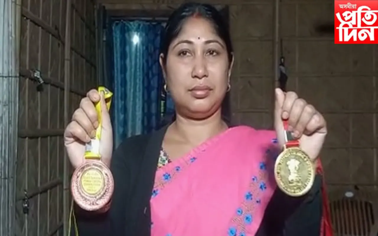 সৰ্বভাৰতীয় স্তৰত ক্ৰীড়াত লামডিঙৰ সংগীতা বৰুৱাই কঢ়িয়াই আনিলে সোণ আৰু ব্ৰঞ্জৰ পদক