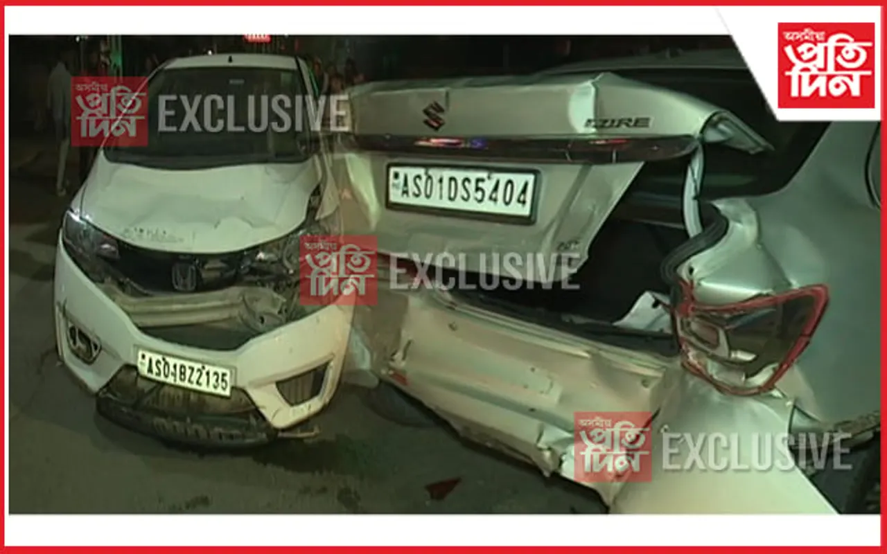 সুৰাসক্ত চালক, মহানগৰীত তীব্ৰ বেগী বাহনে মহটিয়াই নিলে ৩ খনকৈ বাহনক
