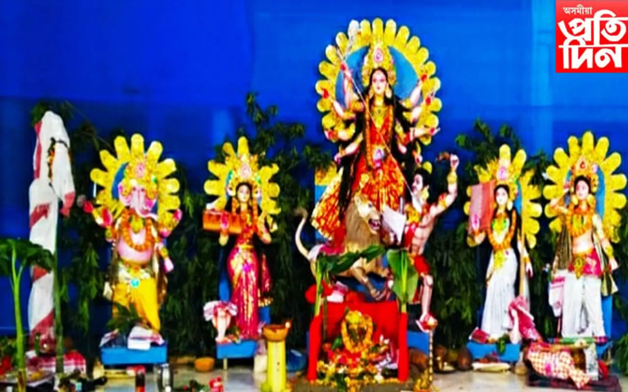 পোৰাকুছি - ডিংডিঙিত সাৰ্বজনীন শ্ৰী শ্ৰী বাসন্তী পূজাৰ পূৰ্ণ প্ৰস্তুতি