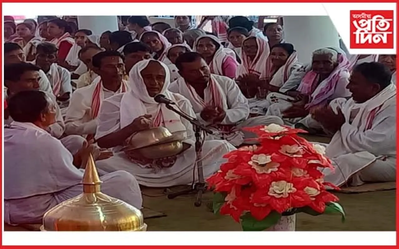 কাকতি গাঁও বুঢ়া নামঘৰত মনিকূট প্ৰতিষ্ঠা আৰু ভাগৱত পাঠ