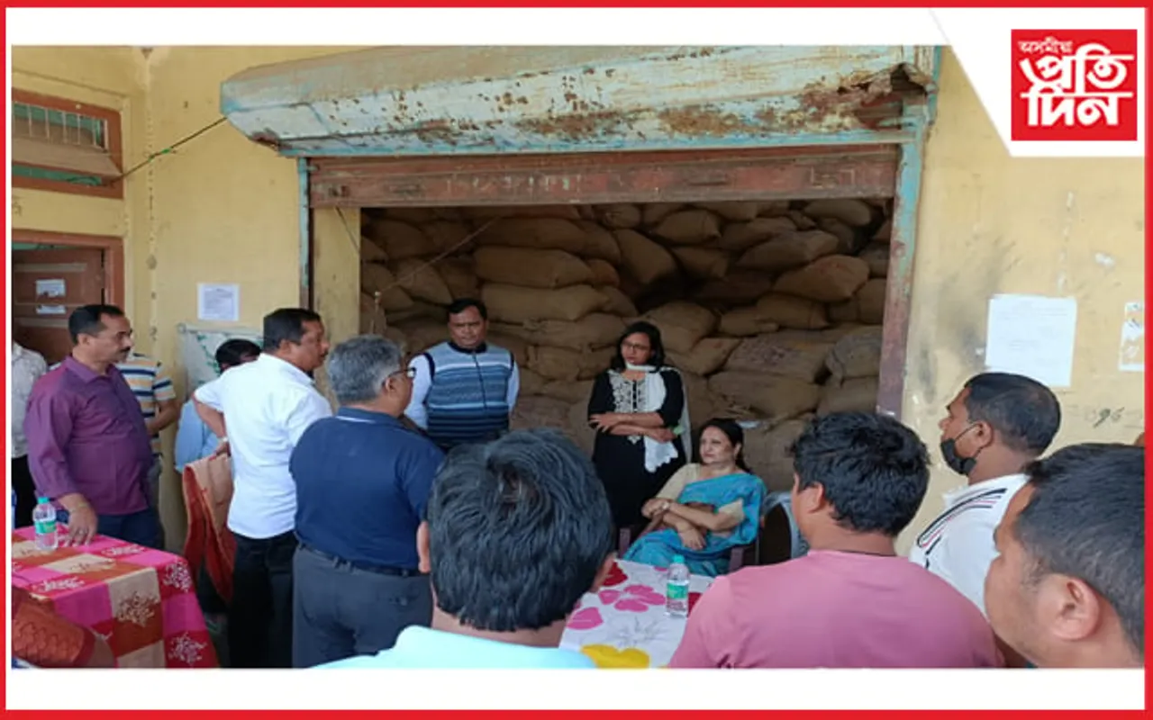 চিলাপথাৰ, আৰ্চিপথাৰত উপায়ুক্তৰ ধান ক্ৰয় কেন্দ্ৰ পৰিদৰ্শন...