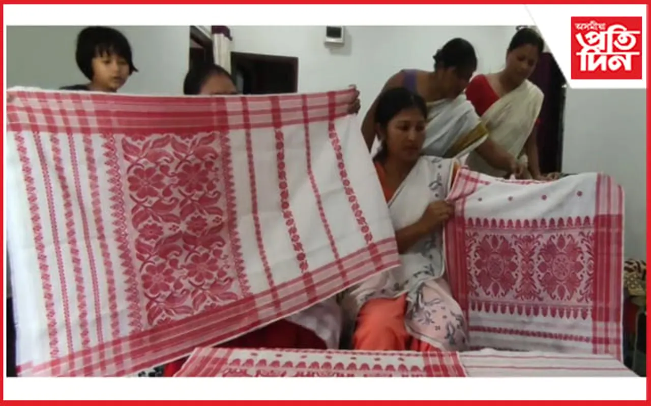 নিষিদ্ধ পাৱাৰলুমৰ গামোছা,মুখ্যমন্ত্ৰীৰ ঘোষণাত উৎসাহিত কাজিৰঙাৰ শিপিনী