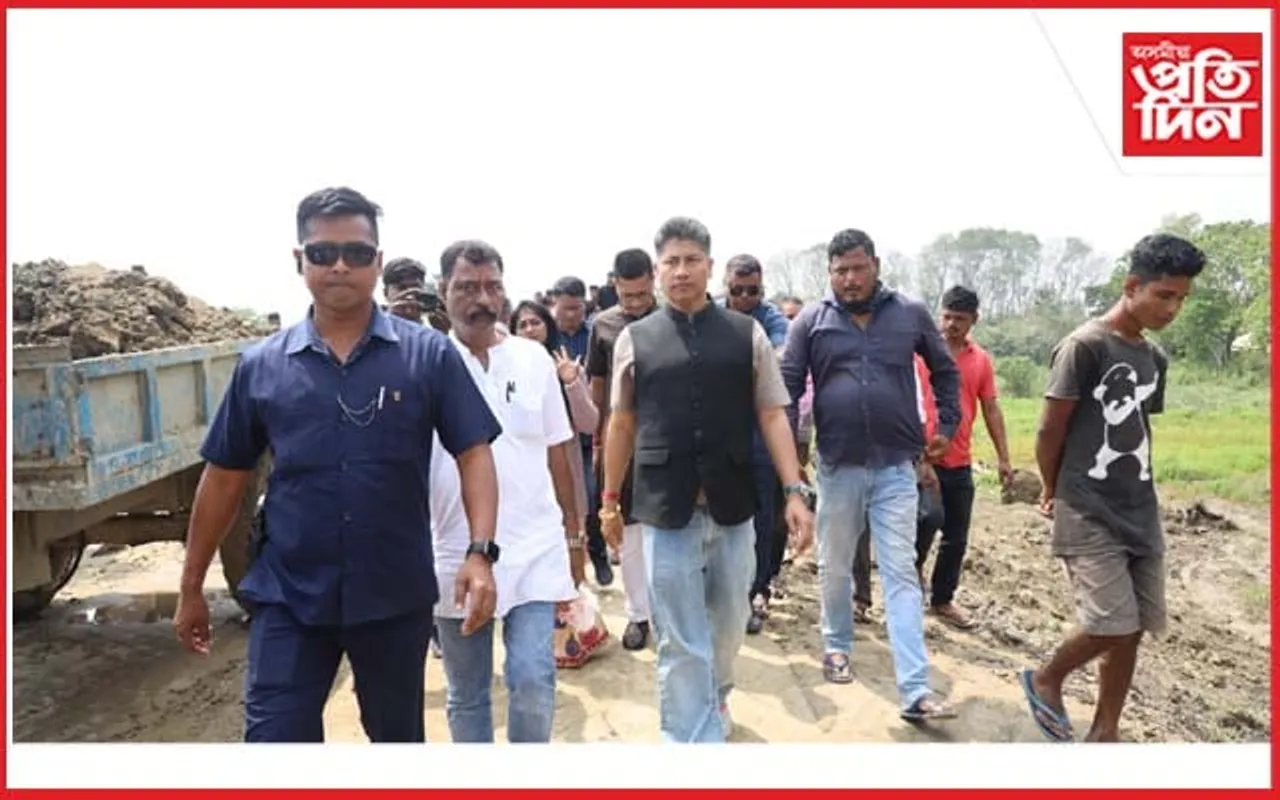 কমলপুৰ-হাজোত জলসম্পদ মন্ত্ৰী পীযুষ হাজৰীকা, কলাজল নদীৰ মথাউৰি নিৰ্মাণৰ আশ্বাস...