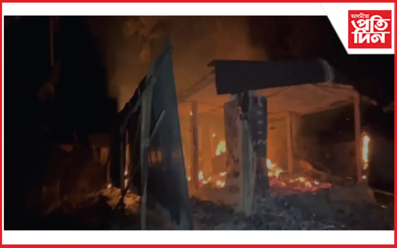 চাবুৱাৰ দিনজয় সত্ৰৰ সমীপৰ এটা বাসগৃহত ভয়াৱহ অগ্নিকাণ্ড