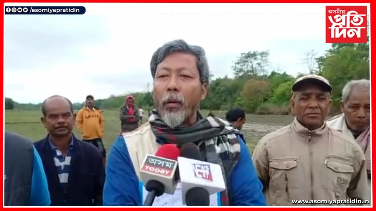 ইন্দ্ৰধনুষ গেছ গ্ৰীড লিমিটেডৰ বিৰুদ্ধে জীপাল কৃষক শ্ৰমিক সংঘৰ অৱৰোধ কাৰ্যসূচী