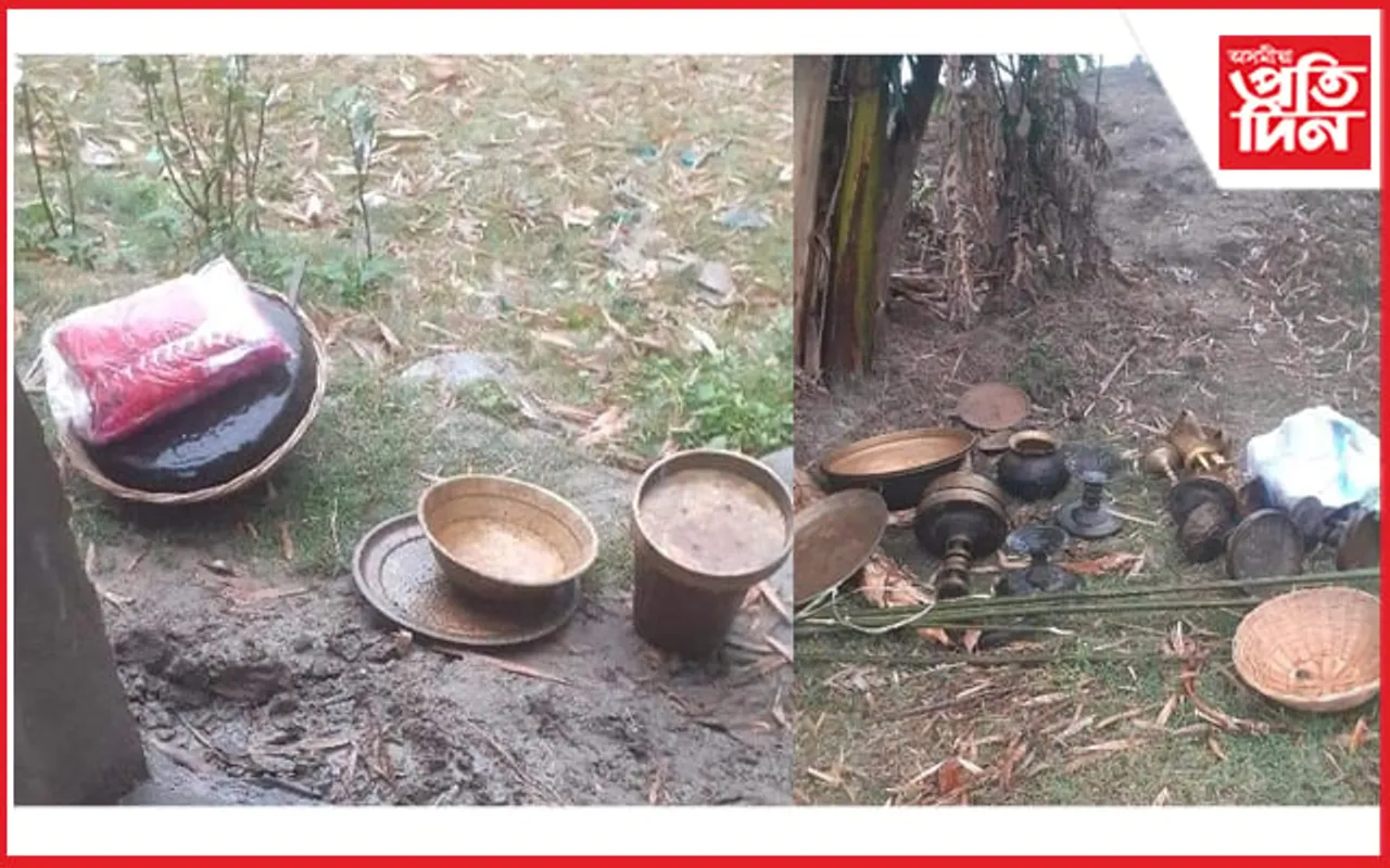 চোৰে লুটি নিলে মন্দিৰৰ বৰকাঁহ,শৰাইসহ অন্যান্য সামগ্ৰী