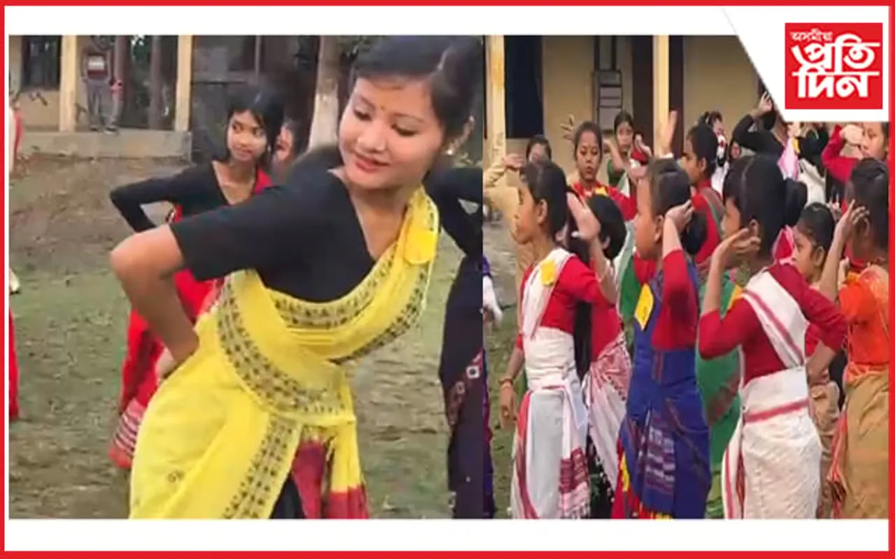 মৰিয়নিত ঢোলৰ ছেৱে ছেৱে কঁকাল ভাঙিছে এজাক কণ কণ শিশুৱে