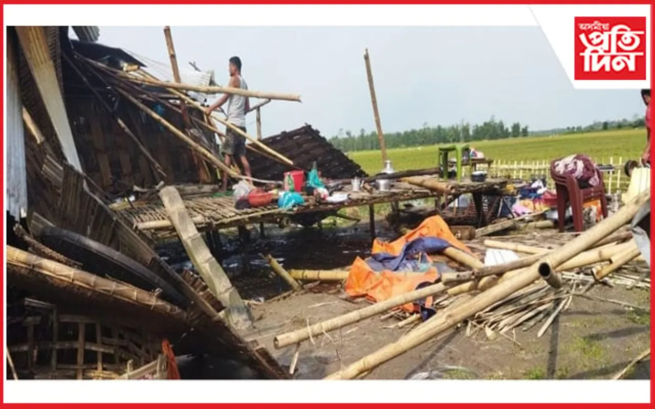ৰাজ্যত বৰদৈচিলাৰ তাণ্ডৱ: ঢকুৱাখনাত ৩০ টা পৰিয়াল গৃহহীন... 