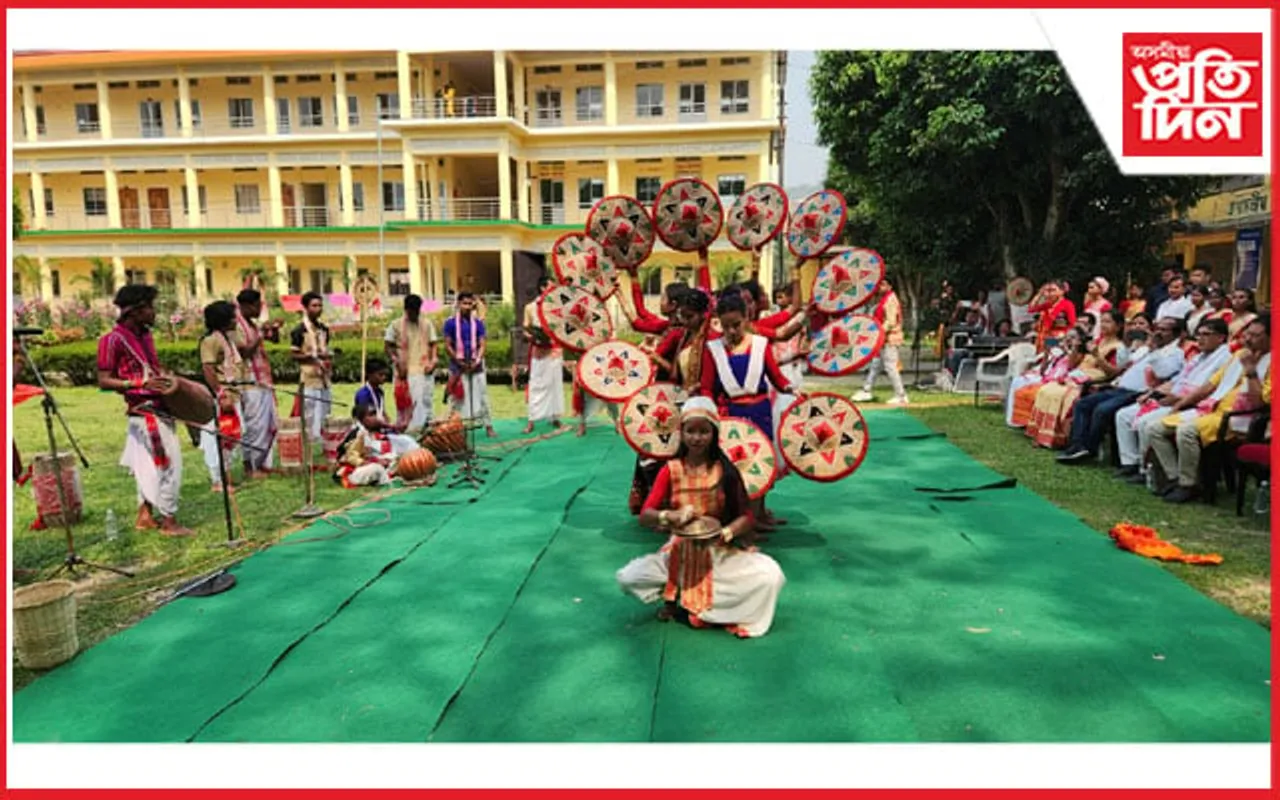 জাগীৰোড মহাবিদ্যালয়ত  প্ৰাক ৰঙালী বিহু পালন...