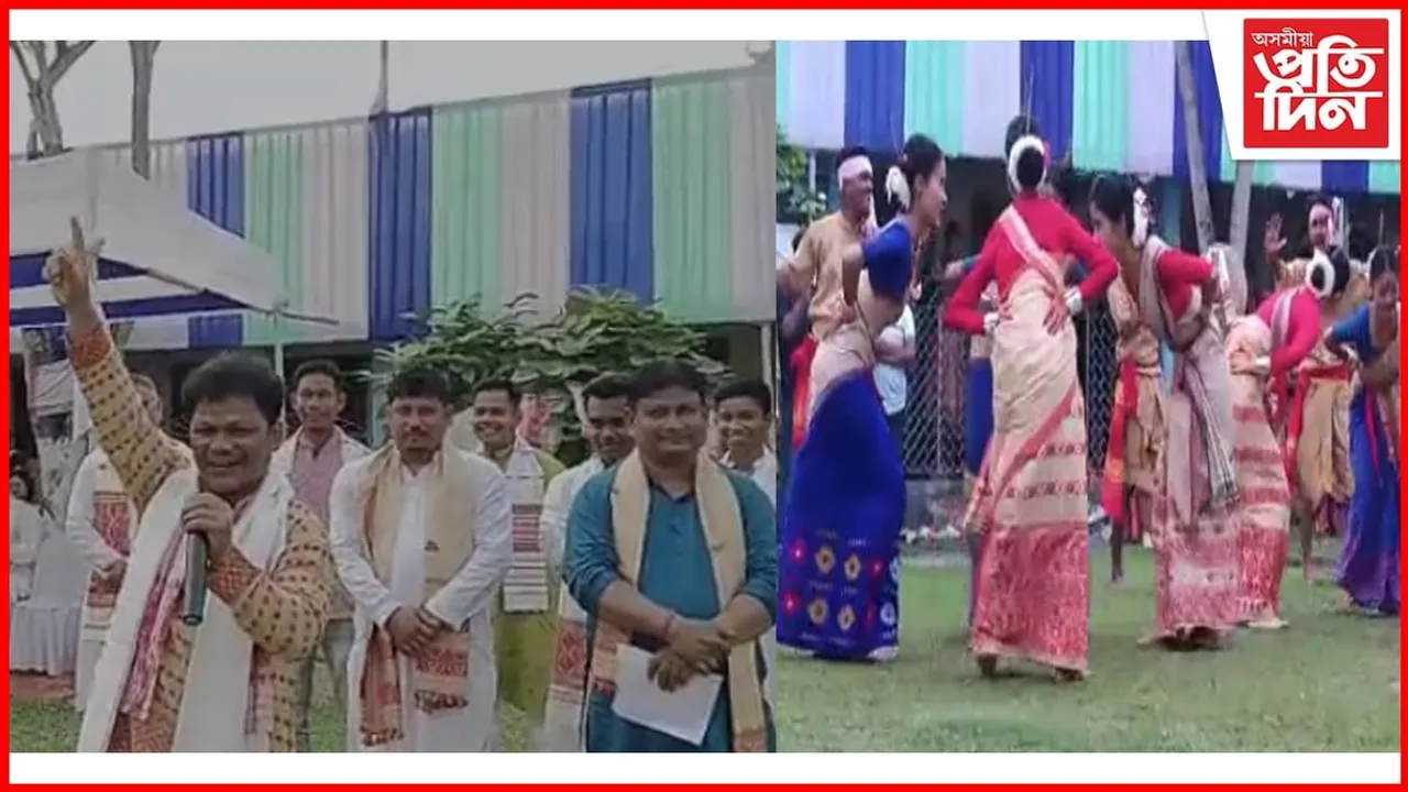 পহিলা ব'হাগৰ দিনাই ঢোল-পেঁপা-গগনাৰ মাতত মুখৰিত মথুৰাপুৰ