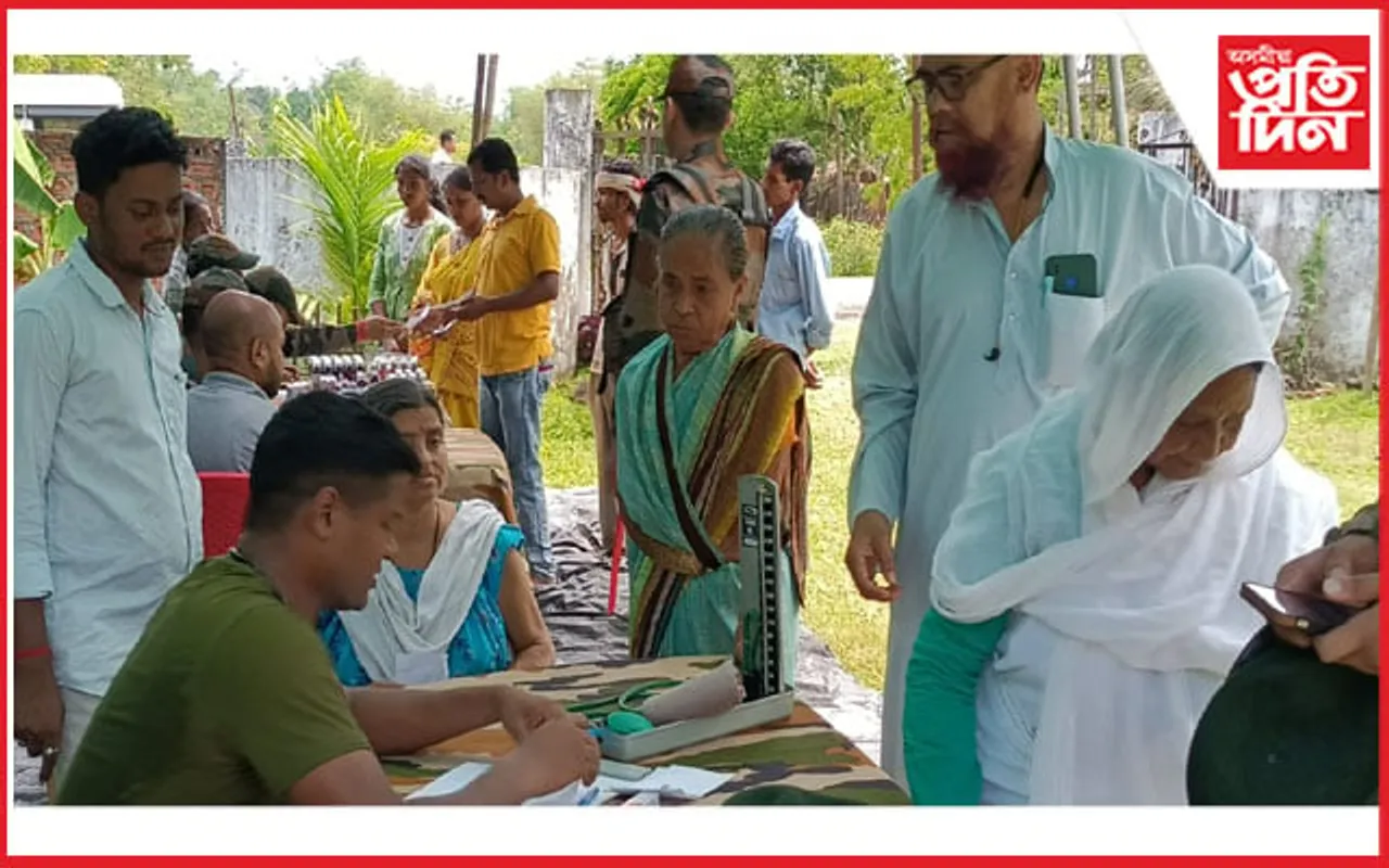 মথুৰাপুৰ বৃদ্ধা আশ্ৰমত সেনা বাহিনীৰ বিনামূলীয়া চিকিৎসা সেৱা...