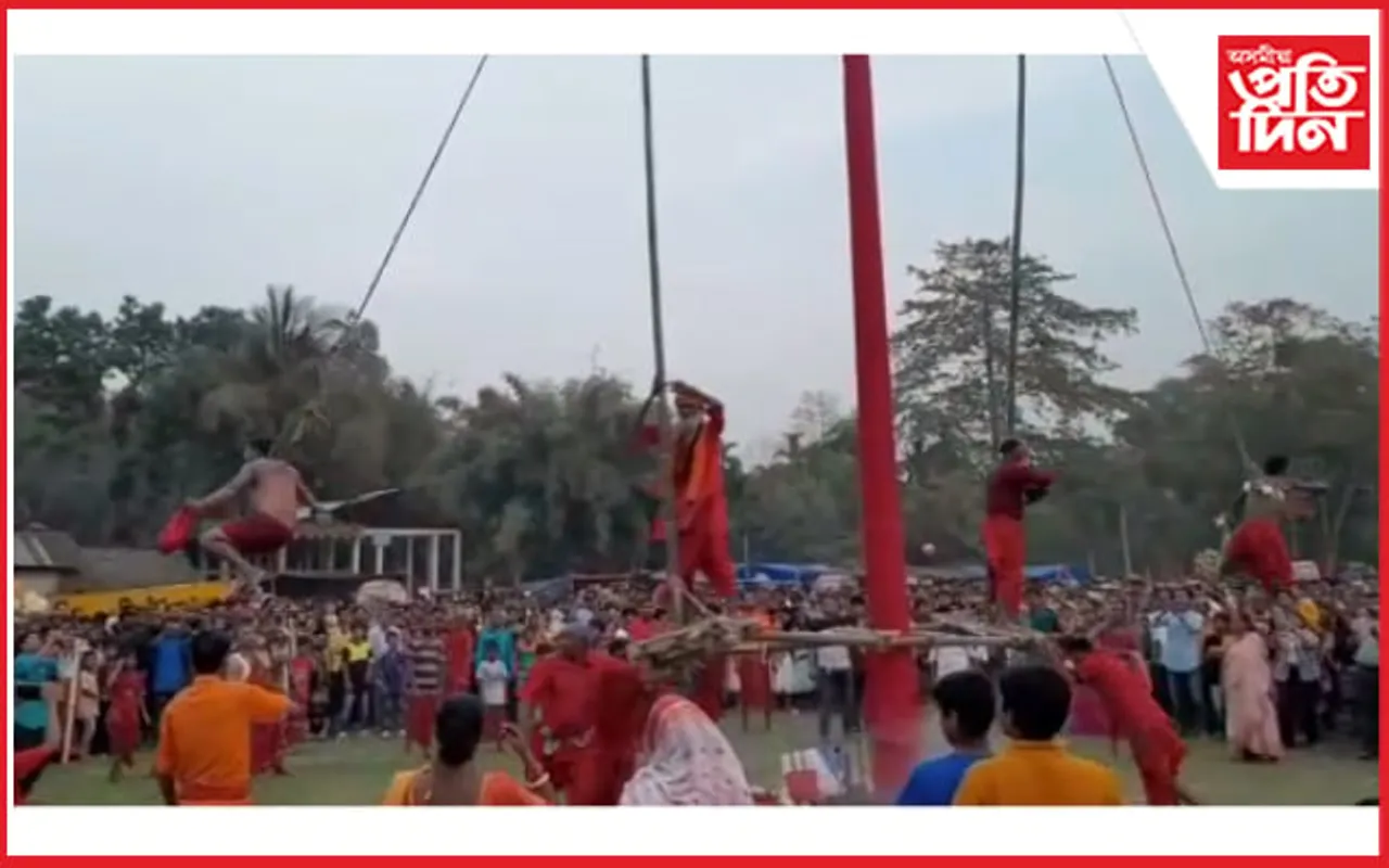 চিলাপথাৰত দু:সাহসীক ক্ৰীড়া প্ৰদৰ্শন...