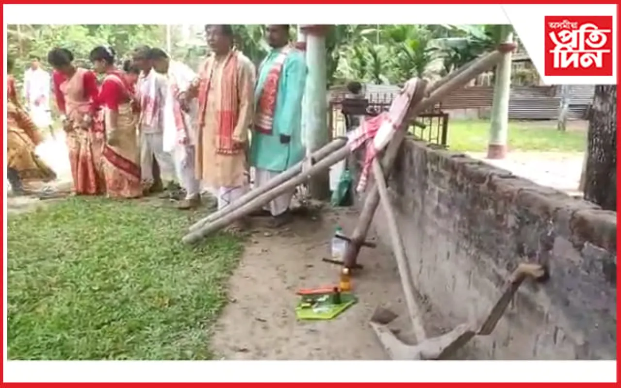 গহপুৰত সমূহীয়া ভাৱে নাঙল বিহু পালন...
