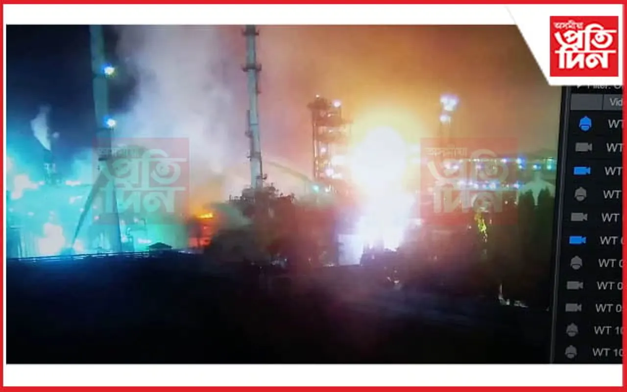 এন আৰ এলৰ ভয়ানক অগ্নিকাণ্ডঃ ঘৰ এৰি পলাল স্থানীয় লোক...