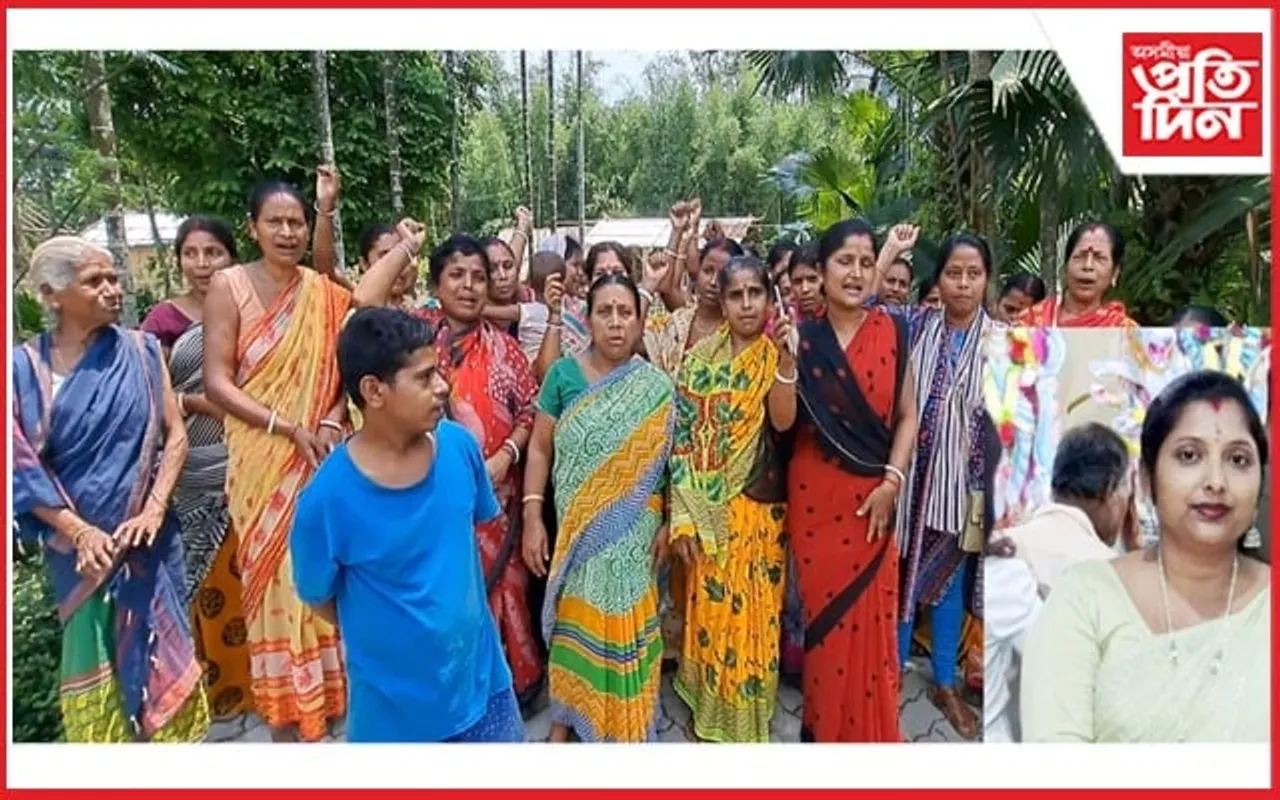 মাকুম পথাৰ পঞ্চায়তৰ সভানেত্ৰীৰ বিৰুদ্ধে ৰাইজৰ তীব্ৰ প্ৰতিবাদ