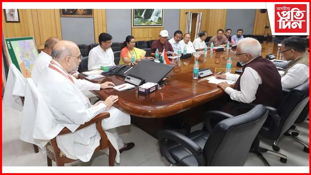মণিপুৰৰ স্বাভাৱিক অৱস্থা ঘূৰাই আনিবলৈ কুকি আৰু মেইটেই জনগোষ্ঠীৰ সৈতে আলোচনা অমিত শ্বাহৰ