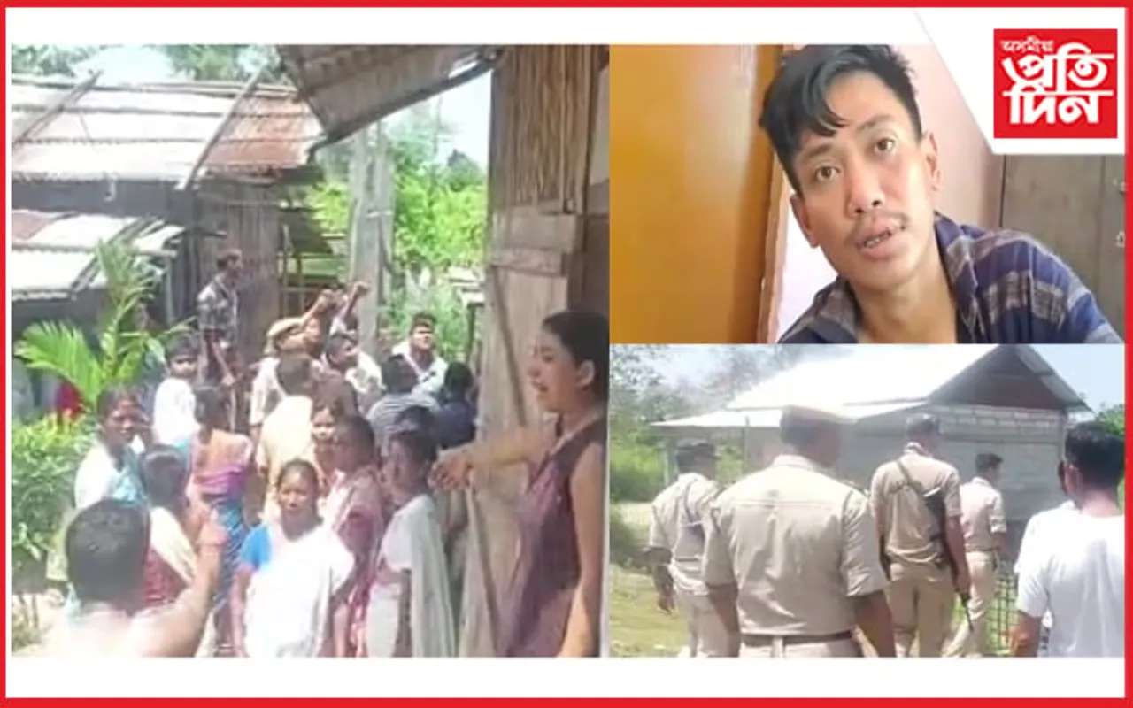 উত্তপ্ত চিমেন চাপৰি: ড্ৰাগছ আসক্ত যুৱকক আৰক্ষীকক চমজালে স্থানীয় ৰাইজে...