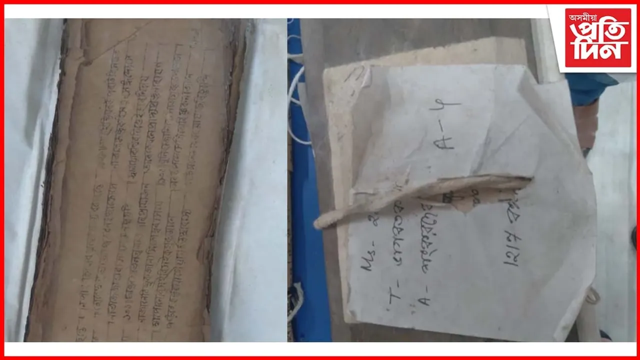 উৱলি যাবলৈ ধৰিছে মহাপুৰুষ দুজনাৰ সৃষ্টি সাঁচিপাতৰ পুথিঃ সংৰক্ষণৰ পদক্ষেপ মধুপুৰ সত্ৰৰ