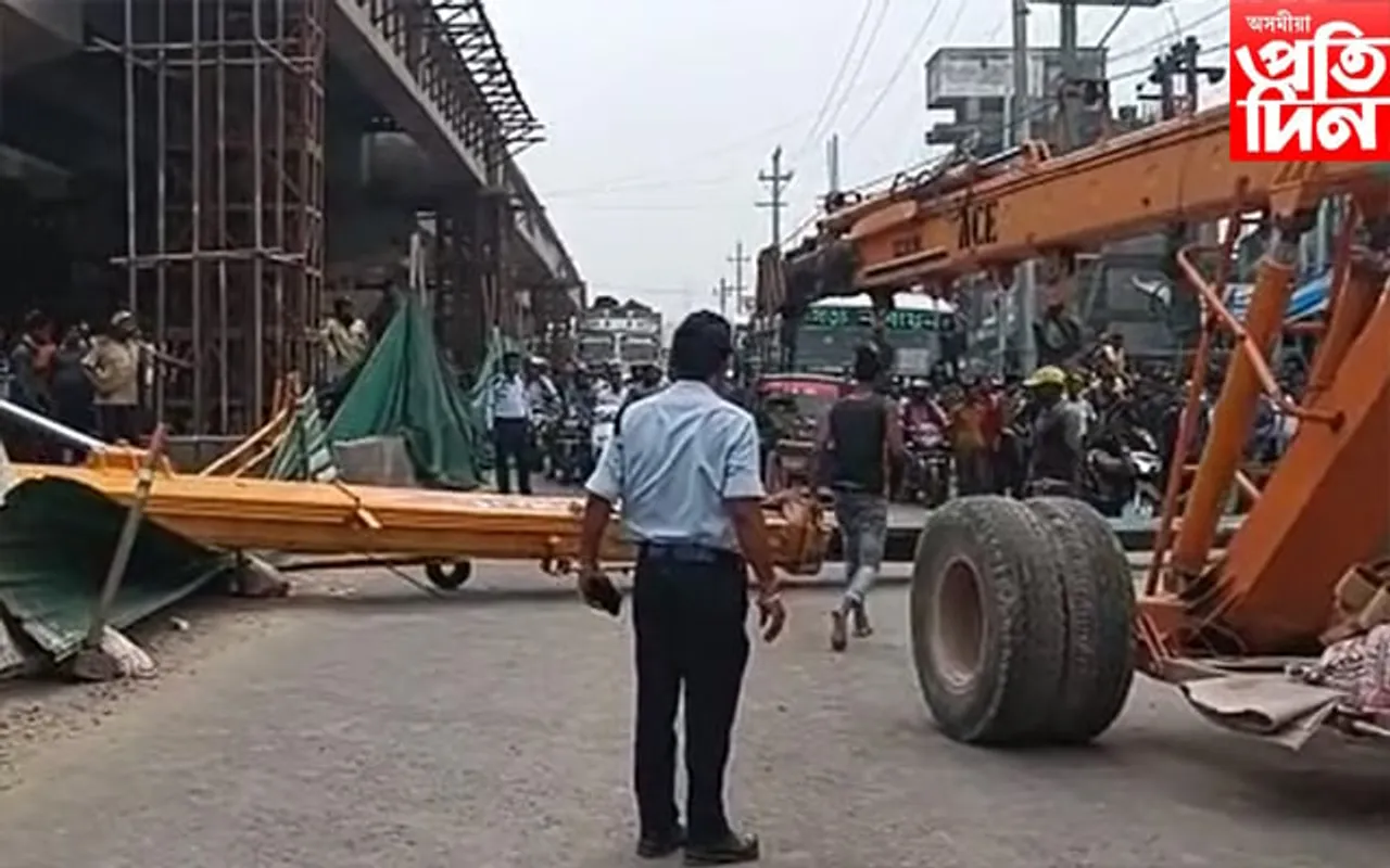 বশিষ্ঠ চাৰিআলিত দুৰ্ঘটনা...