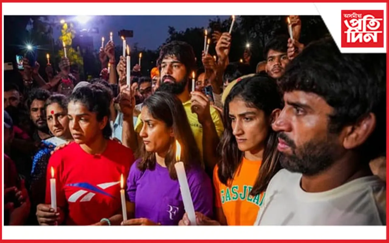 যন্তৰ-মন্তৰত ১৮ দিনৰ দিনাও অব্যাহত আছে মল্লযোদ্ধাসকলৰ প্ৰতিবাদ...