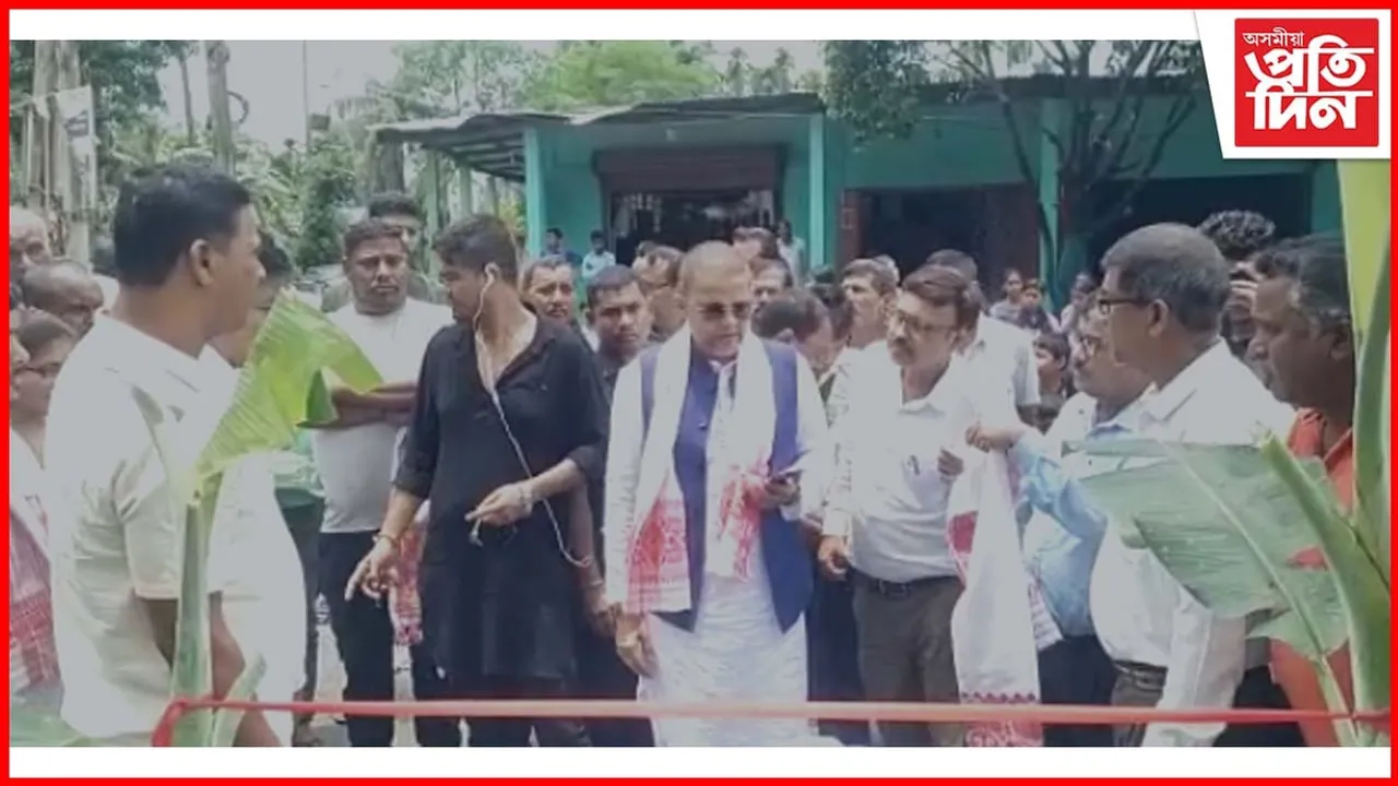 কমলপুৰত একেদিনাই ২৭ টা পথৰ আধাৰশিলা স্থাপন...