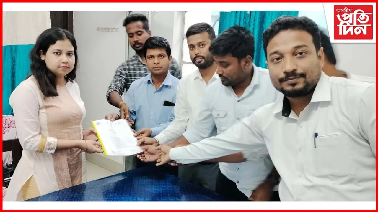 জোনমণি ৰাভাৰ মৃত্যু সন্দৰ্ভত যুৱ ছাত্ৰ পৰিষদৰ স্মাৰক পত্ৰ