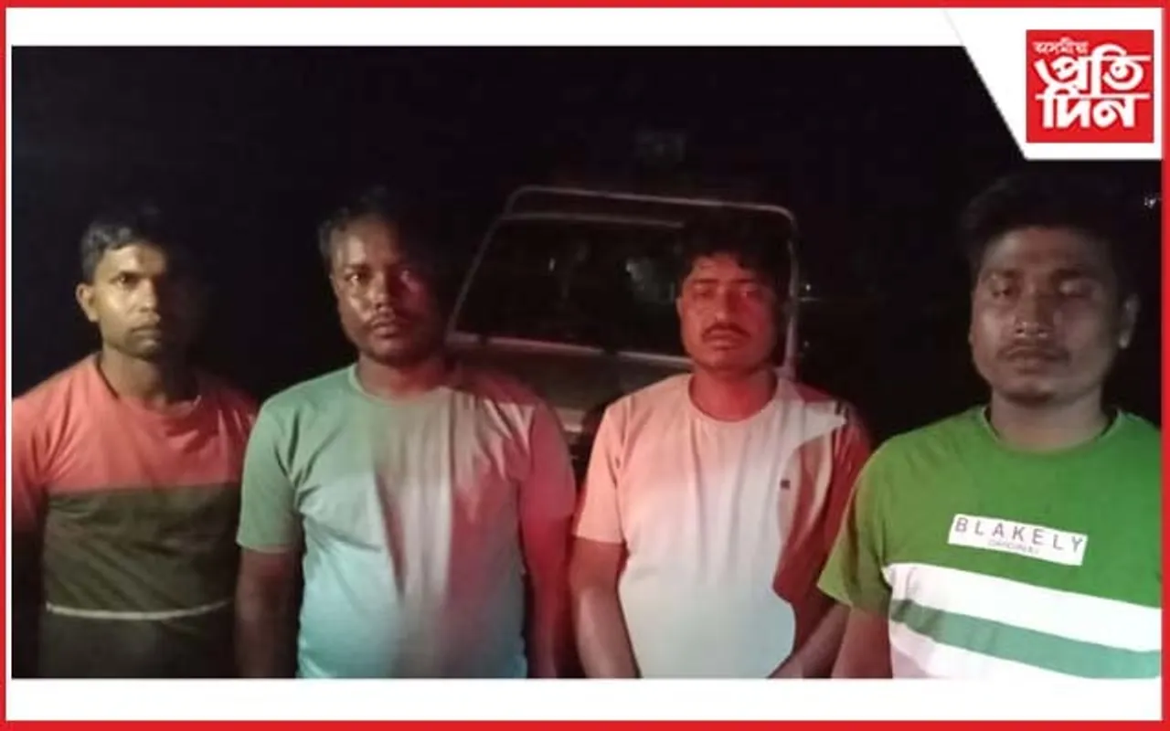 গৰুৰ চোৰাং সৰবৰাহৰ বিৰুদ্ধে ধেমাজি আৰক্ষীৰ অভিযান : গৰু ক্ৰয় কৰিবলৈ অহা ৪ যুৱকক গ্ৰেপ্তাৰ