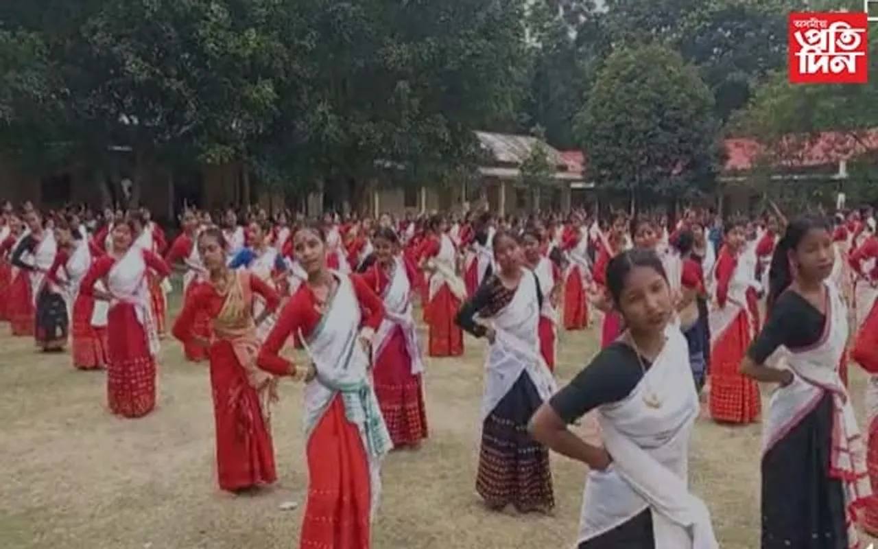 ঝাৰগাঁও পঞ্চায়তৰ উদ্যোগত বসন্ত উৎসৱ...