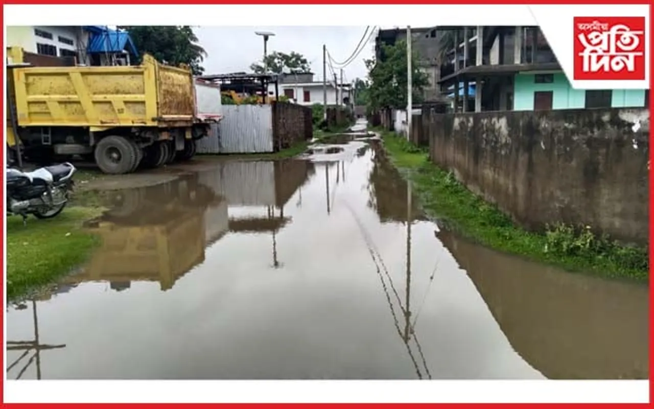 নাই কোনো বিজ্ঞান সন্মত পৰিকল্পনা, নেৰানেপেৰা বৰষুণৰ ফলত  কৃত্ৰিম বান বোকাখাতত...