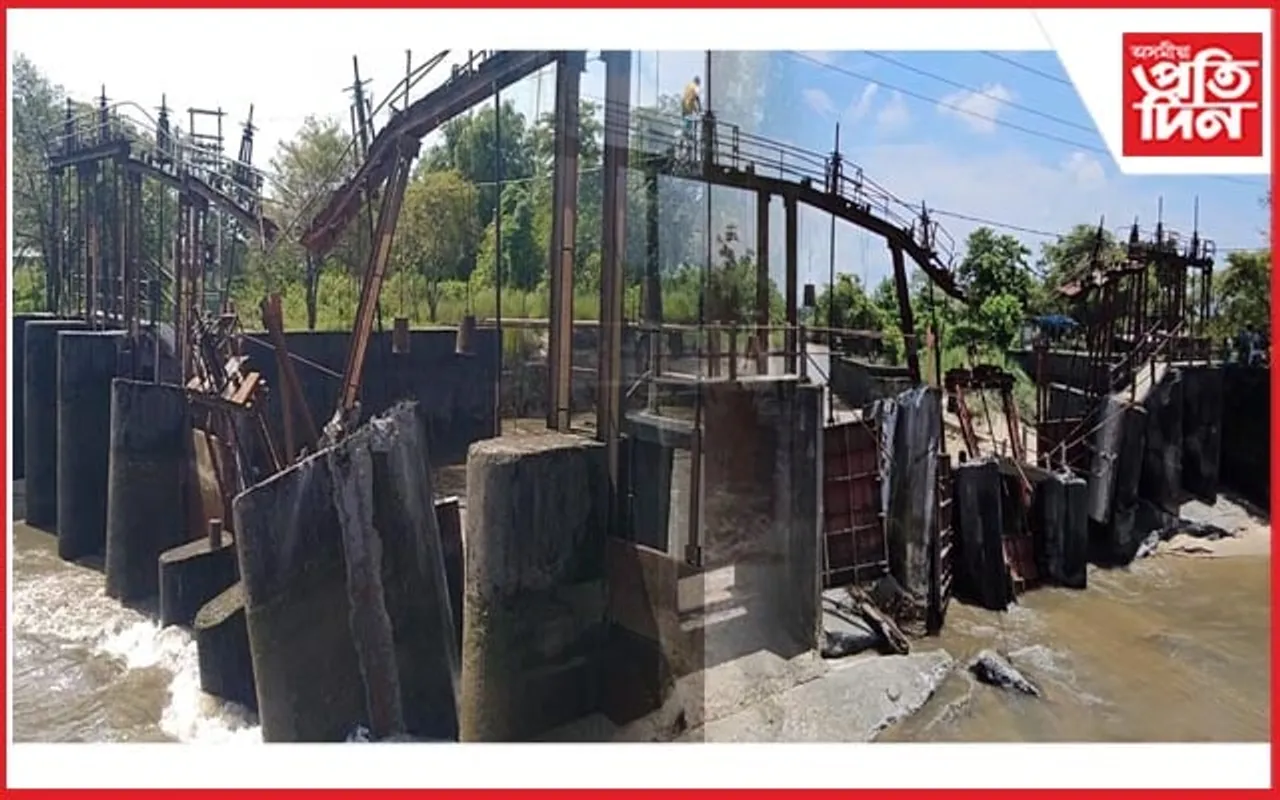 তাচপাতৰ দৰে খহিল চিৰাঙৰ ২কোটি টকীয়া জলসিঞ্চন প্ৰকল্প...