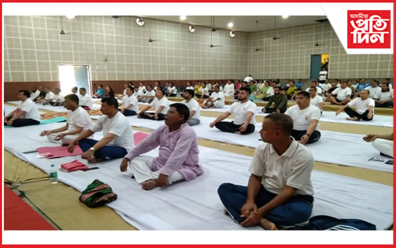মঙলদৈত নৱম আন্তঃৰাষ্ট্ৰীয় যোগ দিৱস পালন...