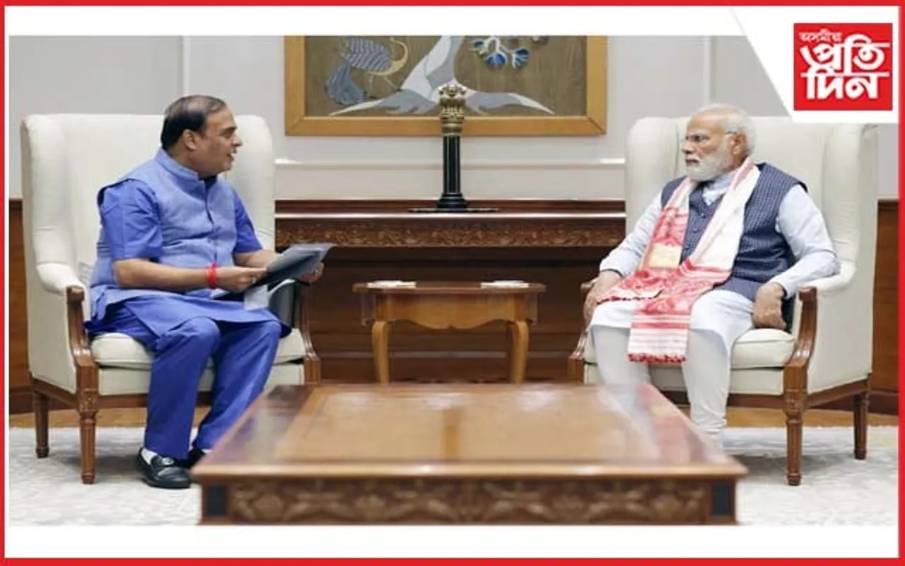 প্ৰধানমন্ত্ৰীক সাক্ষাৎ কৰি বান পৰিস্থিতিৰ বিৱৰণ দিলে মুখ্যমন্ত্ৰীয়ে...