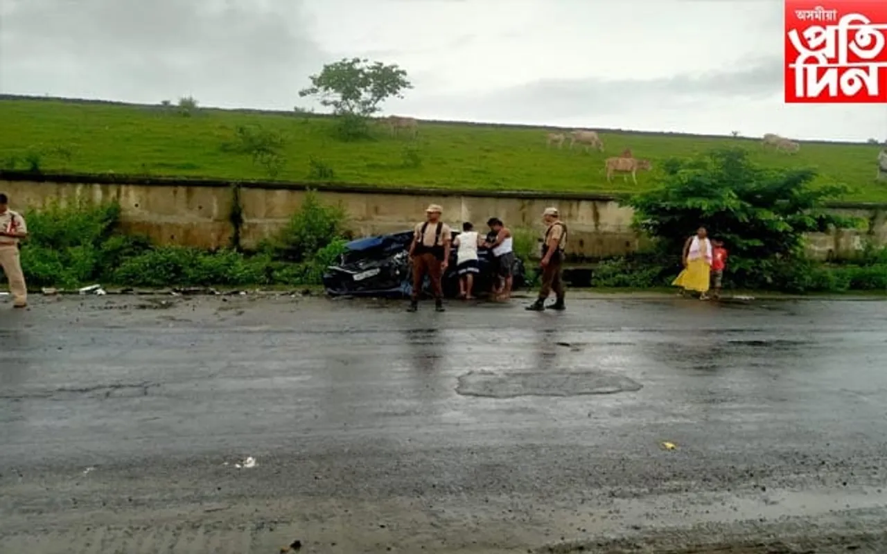 ডিব্ৰুগড়ৰ বগীবিলত ভয়ংকৰ পথ দুৰ্ঘটনা