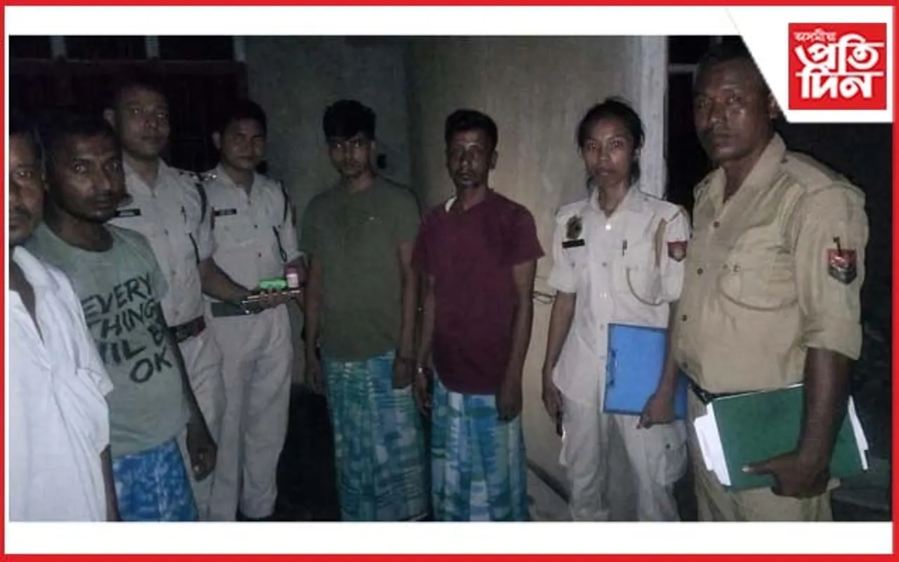 চাইবাৰ অপৰাধীৰ বিৰুদ্ধে মৰিগাওঁ আৰক্ষীৰ অভিযানঃ দুজনক আটক..