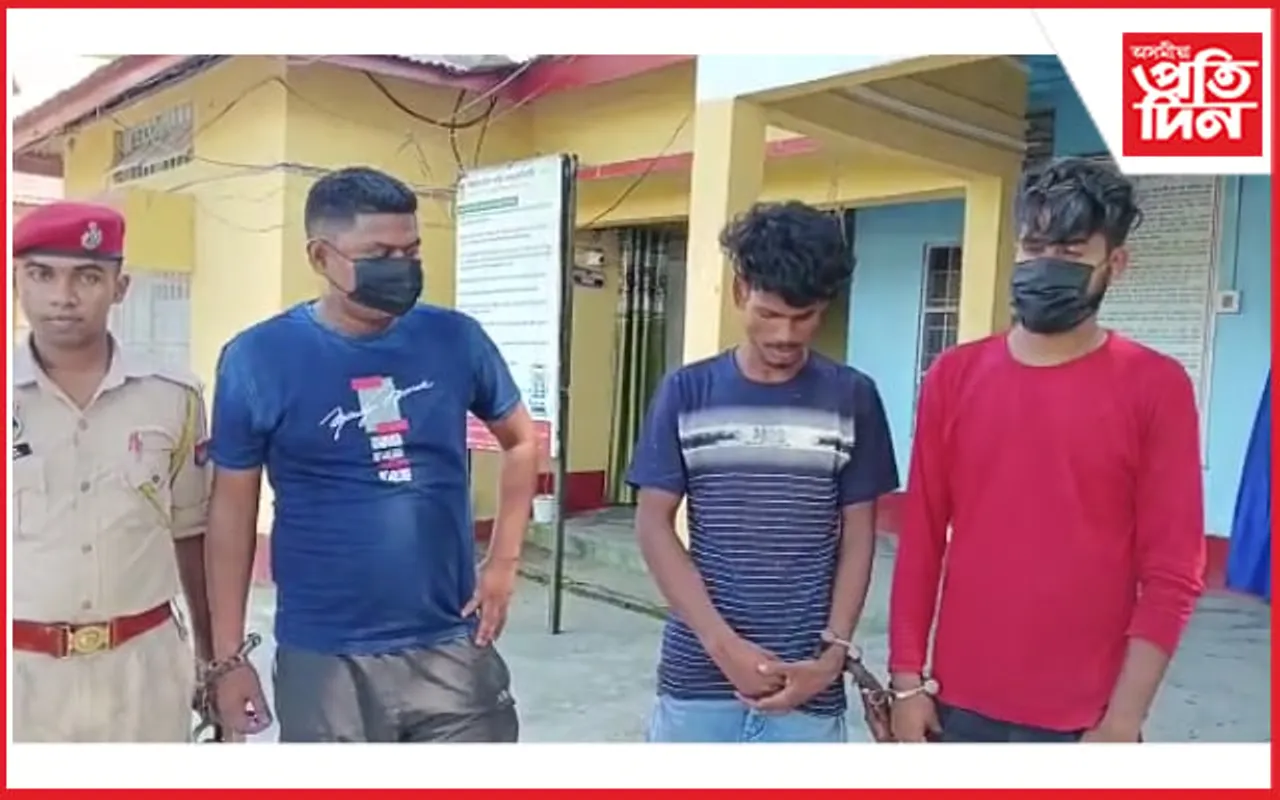 চতিয়াত ৩বাইক চোৰক গ্ৰেপ্তাৰ আৰক্ষীৰ
